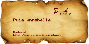 Puia Annabella névjegykártya